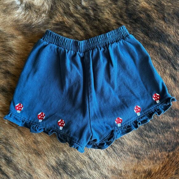 Embroidered Mushroom Ruffle Shorts - Picture 2 of 6